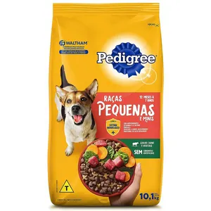 Ração Seca Adulto Raças Pequenas e Mini Sabor Carne e Vegetais Pedigree 900g