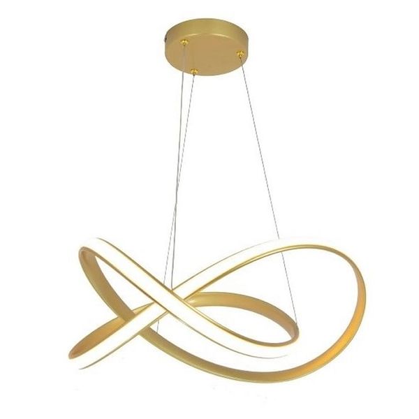 Pendente Orgon 80cm 58W 3000K Dourado Quality