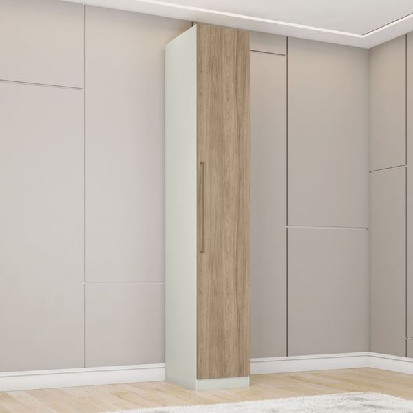 Roupeiro Modulado 1 Porta Henn Seletto | Areia/Jequitiba