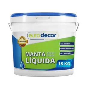 Manta Líquida Impermeabilizante Acrílica 03.01.02.0012 18kg Branco para Lajes e Telhados Eurodecor Manta Líquida Impermeabilizante Acrílica 03.01.02.0012 18kg Branco Eurodecor