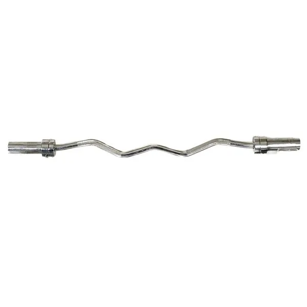 Barra Olímpica EZ-Curl 1.20M Cromada Wellness - WK025 WK025