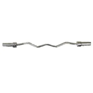 Barra Olímpica EZ-Curl 1.20M Cromada Wellness - WK025 WK025