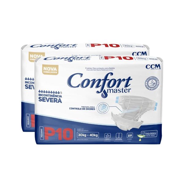 Fralda Geriátrica - Confort Master Regular - Incontinência - XGG - 2 Un