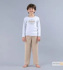 Conjunto Pijama Hora de Aventura Bege - 10