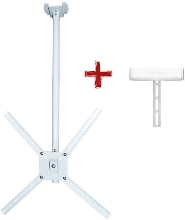 Suporte de Teto Para Smart TV de 10" a 55" Brasforma SBRP150B Branco