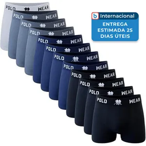 Pacote 12 Cuecas Microfibra Polo Coloridas A-MBI