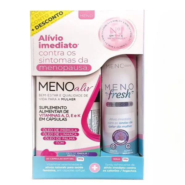 Kit Menoaliv + Meno Fresh Alívio da Menopausa