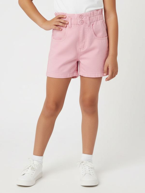 Short Sarja Infantil Para Menina - ROSA 8