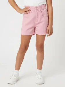 Short Sarja Infantil Para Menina - ROSA 8