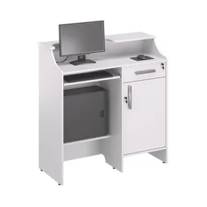 Balcao Caixa Stamp Com Gaveta Branco