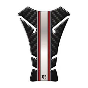 Adesivo Protetor de Tanque Moto Resinado 3D Universal Preto Resistente a Riscos e UV Carbono Adesivo Protetor de Tanque Moto Resinado 3D Universal Preto Carbono
