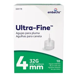 Agulha para Caneta Ultra-fine 4mm caixa 10 Unidades