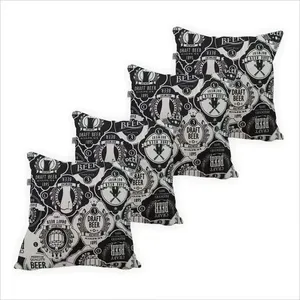 Capa De Almofada Jacquard Estampa Bier