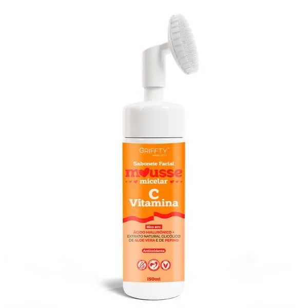Sabonete Facial Griffty Mousse Micelar Vitamina C 150ml