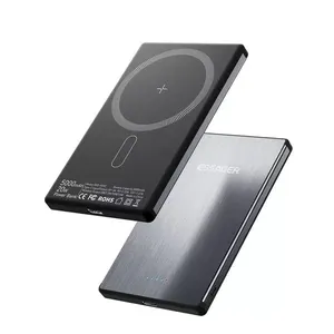 Carregador Portátil Essager Magnético 5000MAh sem Fio Carregamento Rápido 20W Tipo-C