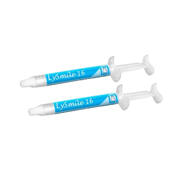 Kit 2 Clareador Dental Caseiro Lysmile Gel 16% Lysanda