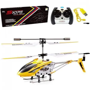 Mini Helicóptero RC com Gyro Crimson de Controle Remoto com 3 Canais, CHEERWING, Amarelo