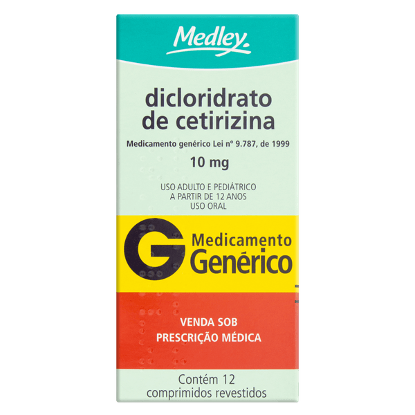 Diclor Cetirizina 10Mg 12 Cprs - Med (G)