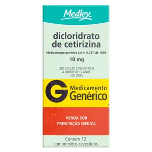 Diclor Cetirizina 10Mg 12 Cprs - Med (G)