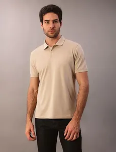 Polo Masculina Liquid Touch Calvin Klein - Caqui Medio Polo Masculina Liquid Touch Calvin Klein Caqui Medio Gg