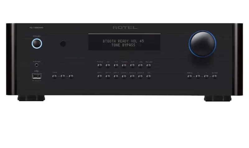 Rotel RC-1590 MKII Pré-Amplificador Hi-Fi 120V Preto - Desempenho Audiófilo e Controle de Precisão