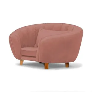 Caminha Mini Poltrona para Pets Loja Sheep Bela para Cães e Gatos Veludo Rose 43x65x62cm com Almofadinha Caminha Mini Poltrona para Pets Loja Sheep Bela para Cães e Gatos Veludo Rose 43x65x62cm