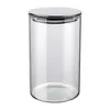 Pote de Vidro Slim Euro Home VDR6866 1L Tampa Inox