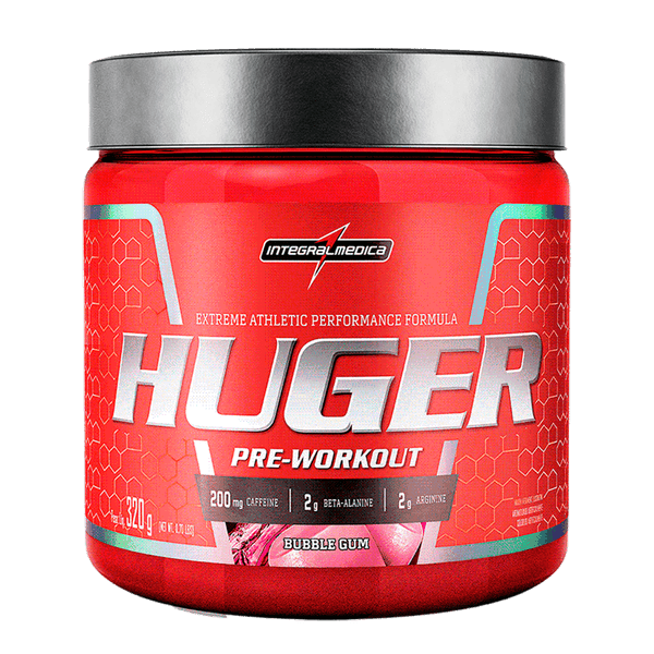 Huger Pré-Treino - Integralmédica - 320g - Bubble Gum