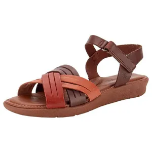 Sandália Feminina Flat New Face 39503 VINHO 39