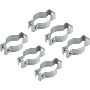 Abraçadeira Tipo "D" 1.1/2" Aço Carbono Zincado c/Parafuso 6 peças VONDER