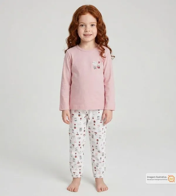 Pijama Presentinho Rosa - 12