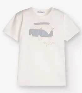 Camiseta Menino em Meia Malha Trick Nick Bege 3