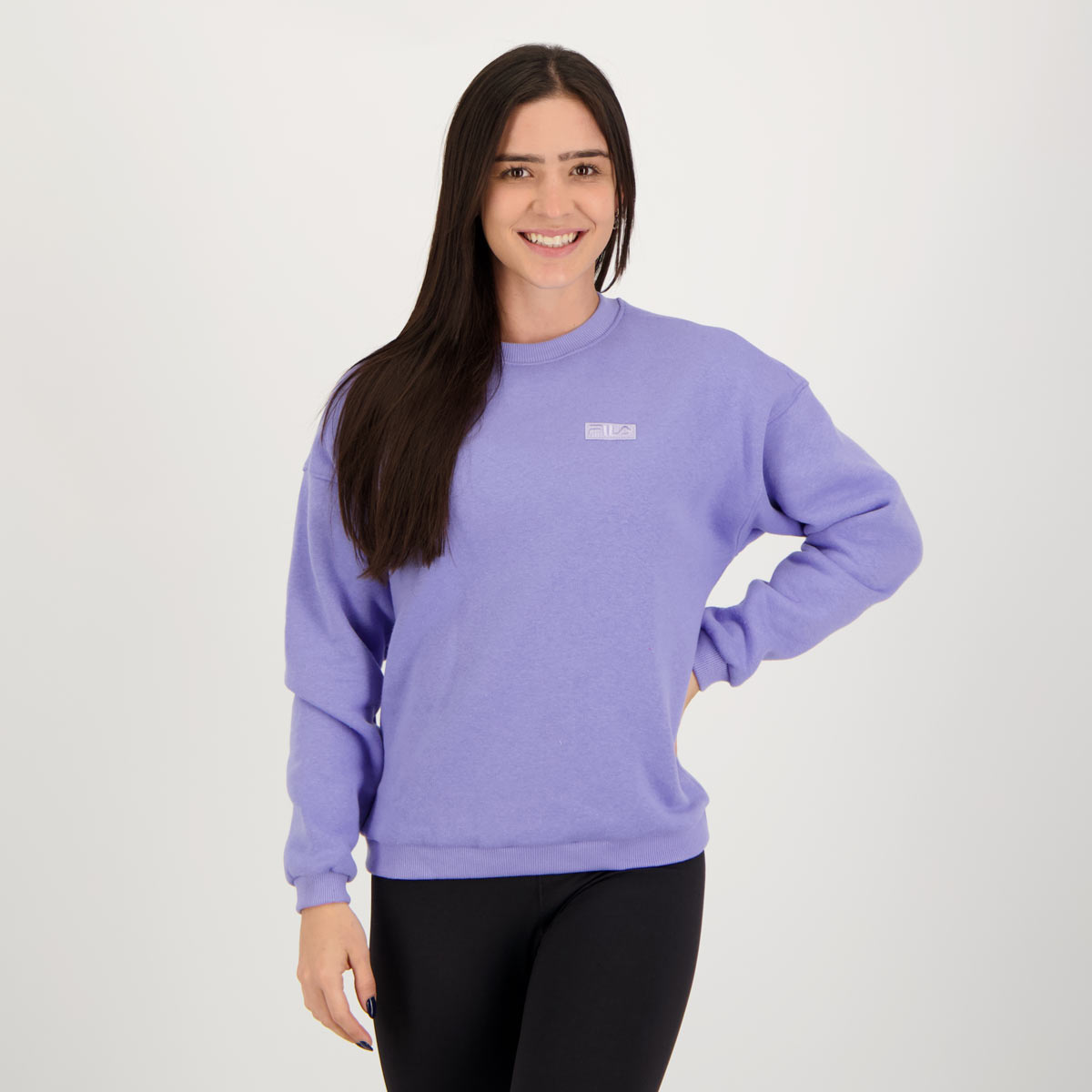 Moletom Fila Essencial Feminino Roxo