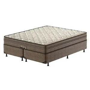 Cama Box Queen Size Probel Óregon com Euro Pillow e Molas Prolastic 62x158x198 cm n/a