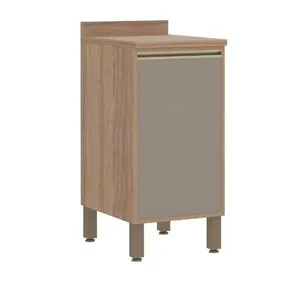 Balcão de Cozinha 40 cm 1 Porta Luciane Yara | Vanilla/Grafite