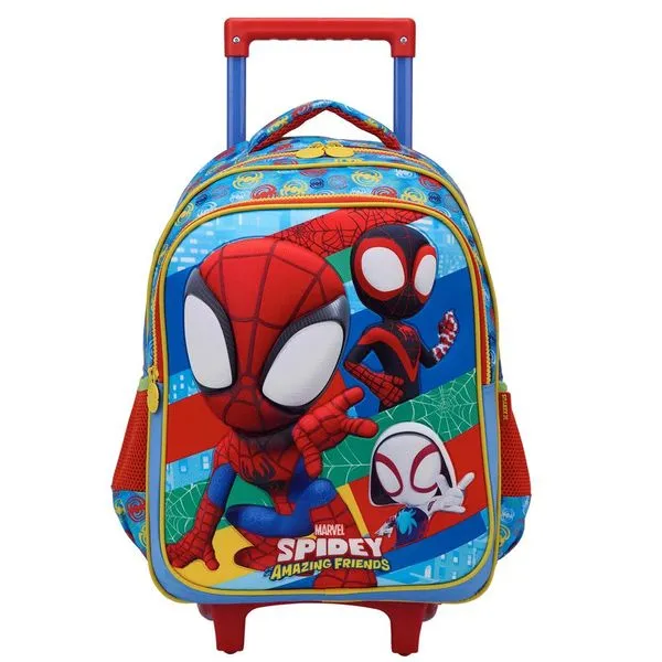 Mochila Escolar Com Rodinhas - Marvel - Spidey - Xeryus