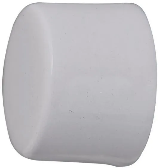 Tampa Para Varão de Cortina Couselo 28mm Branco
