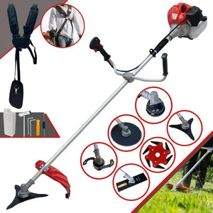 Máquina De Grama À Gasolina Anmax Cg430ptb 43cc 2hp 6 Em 1