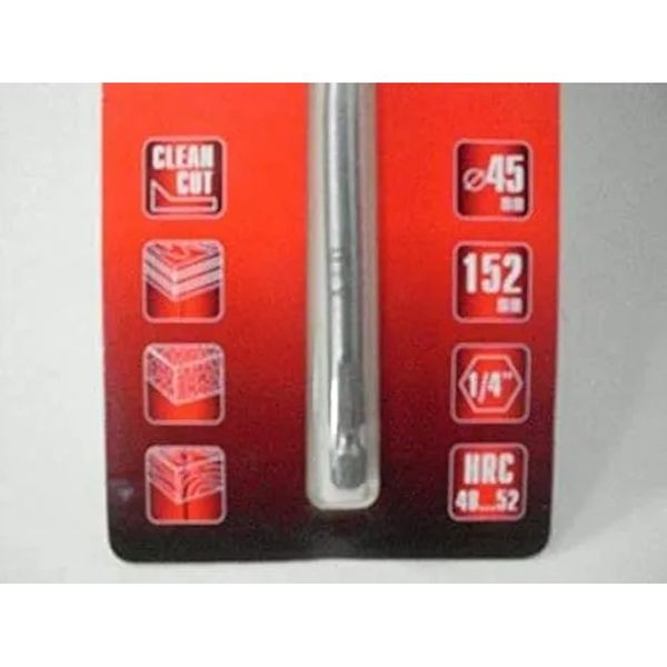 Broca chata para madeira 50x150mm com haste sextavada Matrix