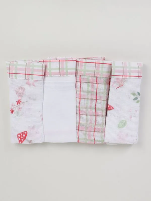 Kit com 04 Babetes Infantil ROSA