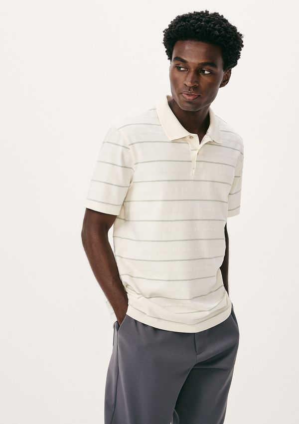 Camisa Polo Masculina Manga Curta Listrada - Creme P