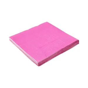 Guardanapo Le Folha Dupla 33cm com 20 Unidades Liso Rosa pink