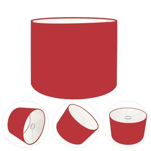 Cúpula Abajur Cilíndrica Cp-7012 ø30x25cm Bordô