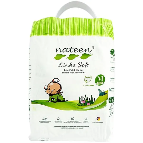 Fralda-Calça Pediátrica Nateen Soft M 22 unidades