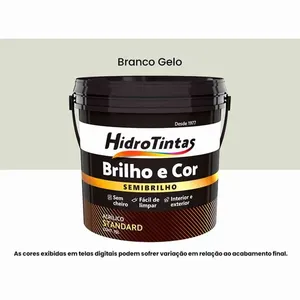 Tinta Acrílica Standard Semibrilho 15L Hidrotintas Brilho E Cor Branco Gelo (MP)
