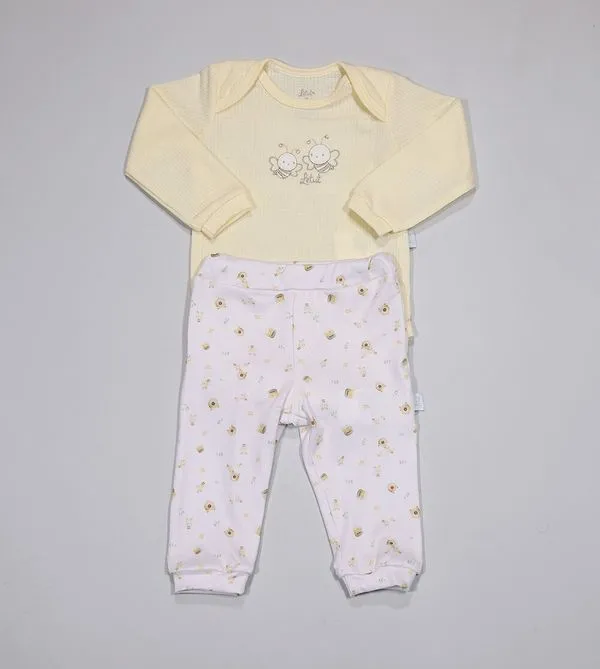 Conjunto Body Abelhinhas Amarelo - M