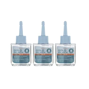 Kit Reparador De Pontas Amend Gold Black 3x30ml