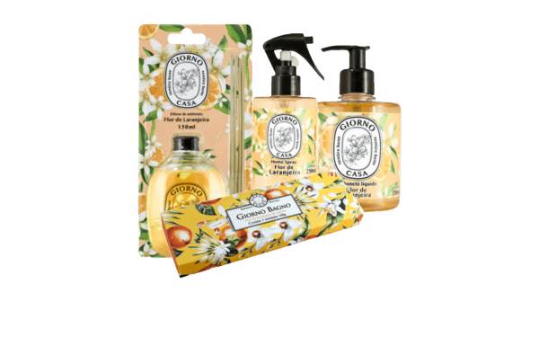 Kit Giorno Bagno Flor De Laranjeira - Sabonete Natural 400g