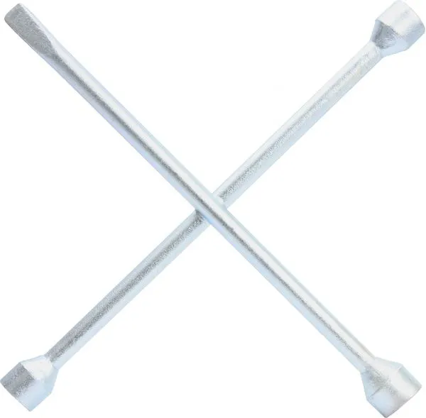 Chave de Roda Tipo Cruz 17 X 19 X 21 Mm com Espátula Prata