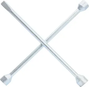 Chave de Roda Tipo Cruz 17 X 19 X 21 Mm com Espátula Prata